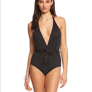 Seafolly (Australia) Deep V Mallory black Swimsuit